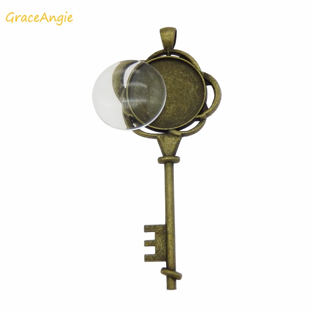 GraceAngie 5 комплектов в стиле античной бронзы DIY Цепочки и ожерелья Подвески Брелок