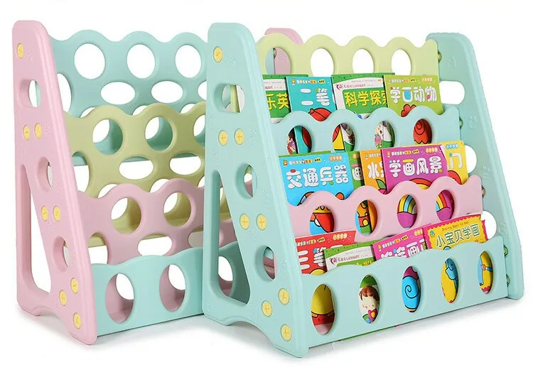 Детская мебель домашняя пластиковый книжный шкаф для детей стеллаж хранения