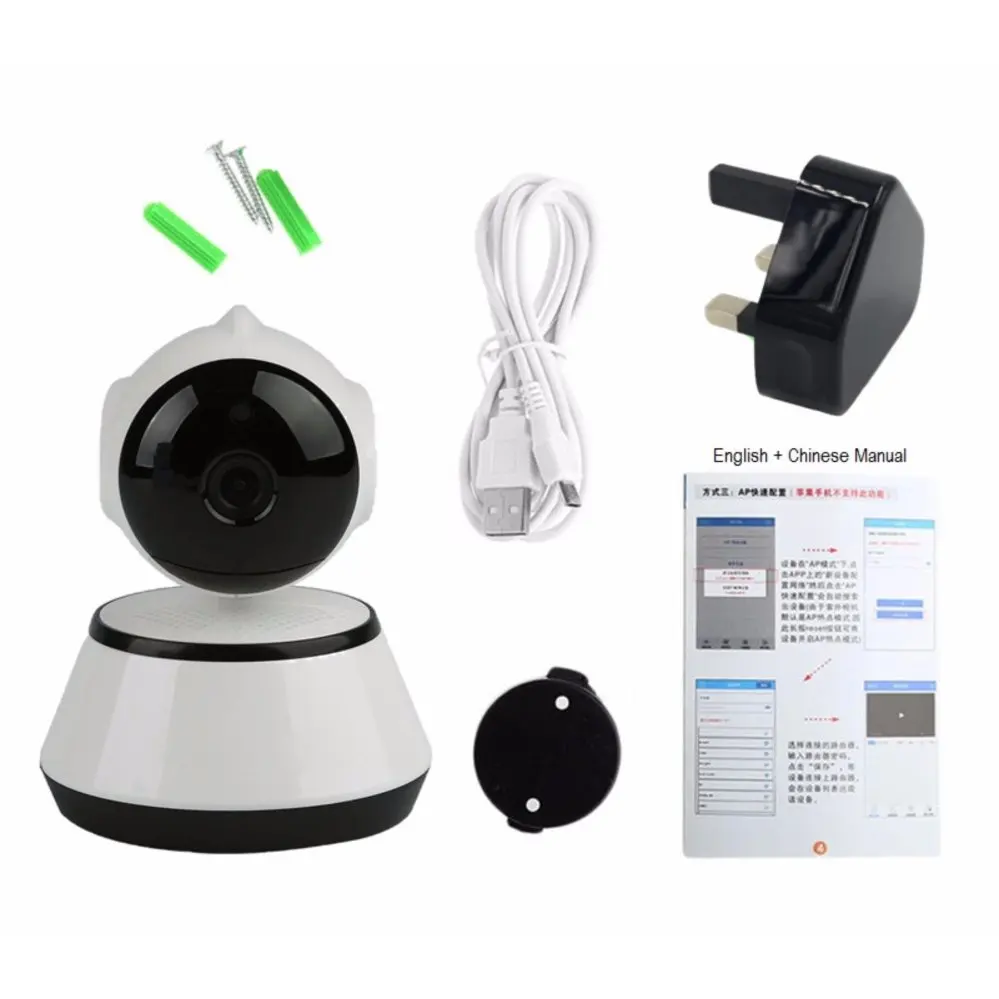V380 мини WiFi Беспроводная CCTV Домашняя безопасность HD 720P IP камера безопасности P2P ночное видение ИК камера наблюдения