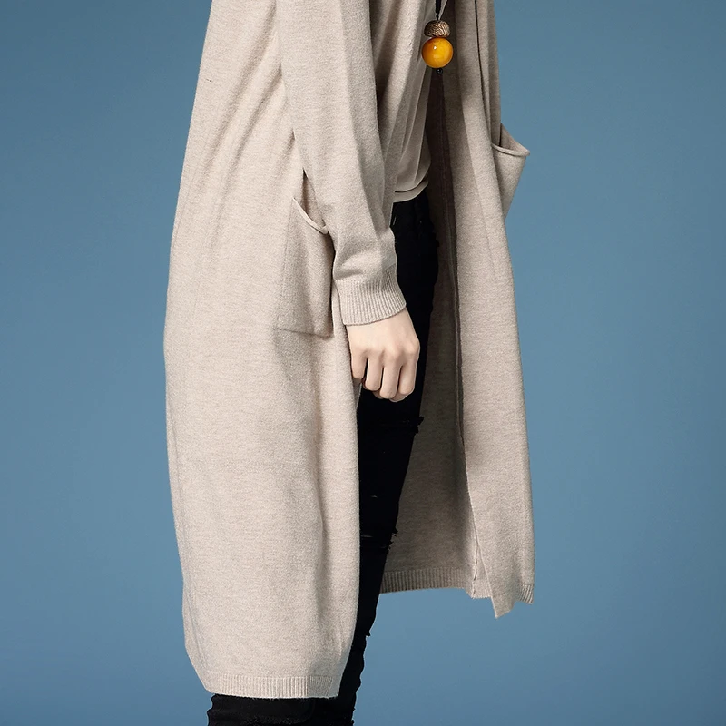 Mivi бренд Для женщин Кардиганы для свитер вязаный длинный Mujer повседневная