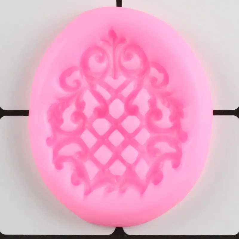 3D сетка прокрутки рельеф торт границы силиконовые формы DIY Свадебный кекс