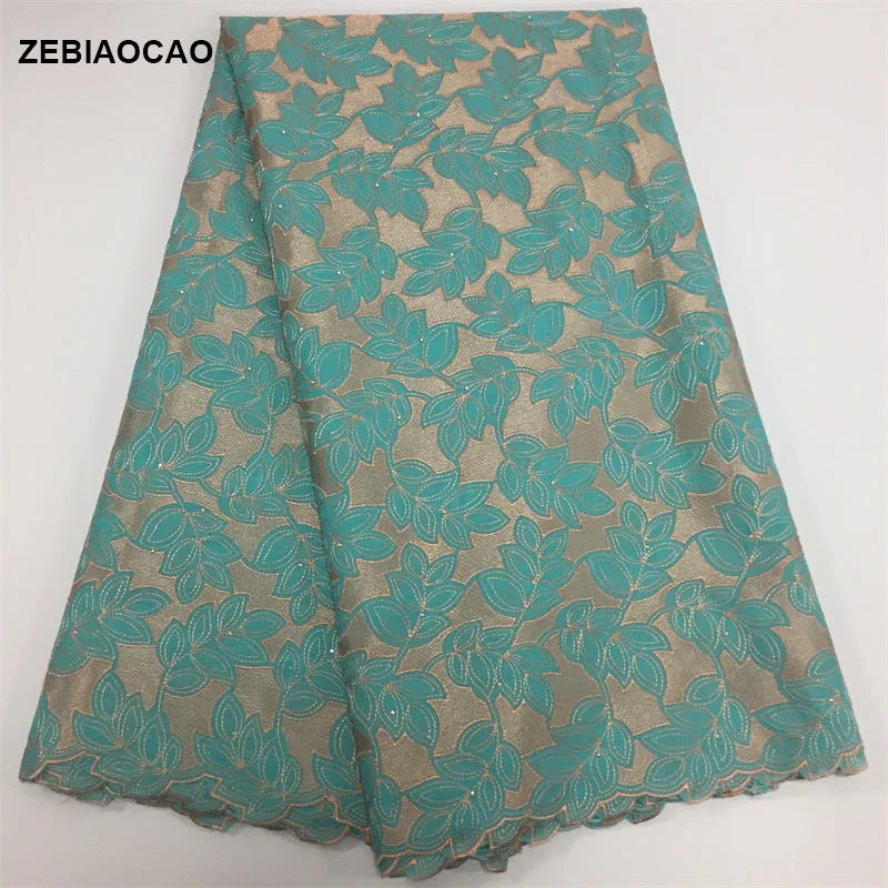 ZEBIAOCAO African Tulle Cotton Lace Fabric High Quality Fashion French For Dress 5 yards/lot FC17-TEP30 | Дом и сад
