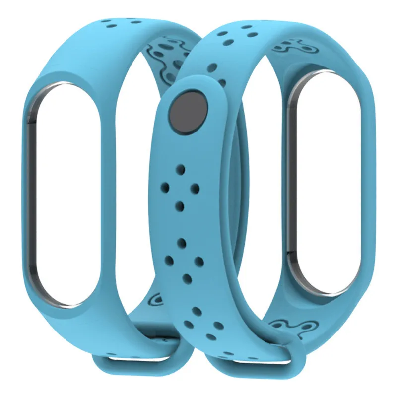 10 Breathable For Xiaomi Mi Band 4 Strap Smart Accessories Replacement Waterproof Silicone Bracelet For Mi Band4 NFC wrist strap - Цвет: 10