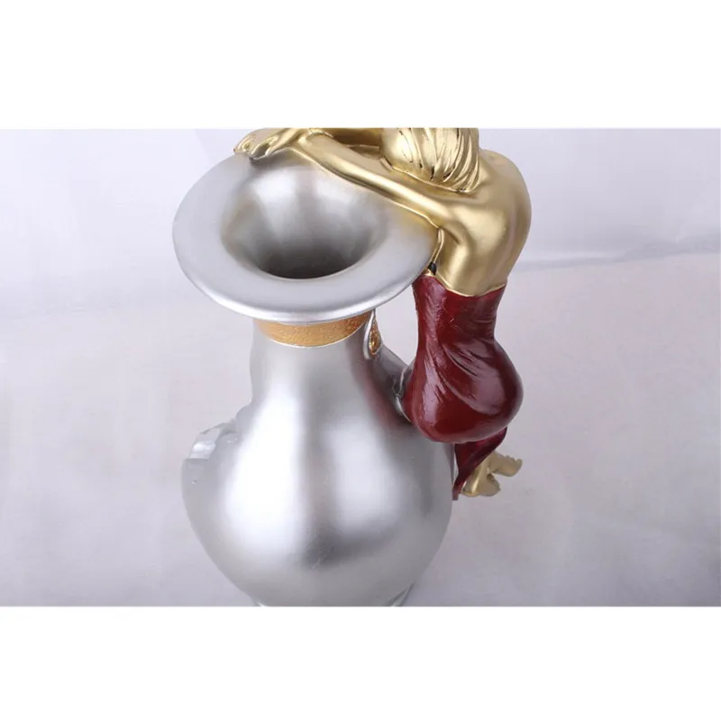 Europe Modern Beauty Wine Rack Ornaments Cabinet Decoration RESIN Creative High-gride Holder Home Gifts M27 | Дом и сад