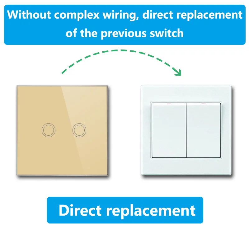 Беспроводной сенсорный Smart Switch общий дом модификация Diy Запчасти с 433 mhz