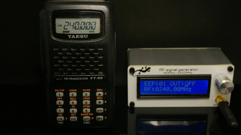 140 МГц до 4400 МГц RF генератор сигналов источник сигнала цифровой lcd+ литиевая батарея+ антенна