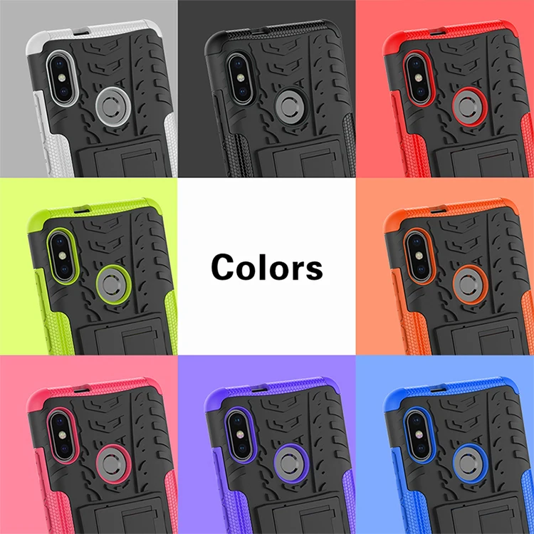 Чехол для Xiaomi Redmi Note 6 Pro задняя крышка из ТПУ + ПК прочный армированный чехол