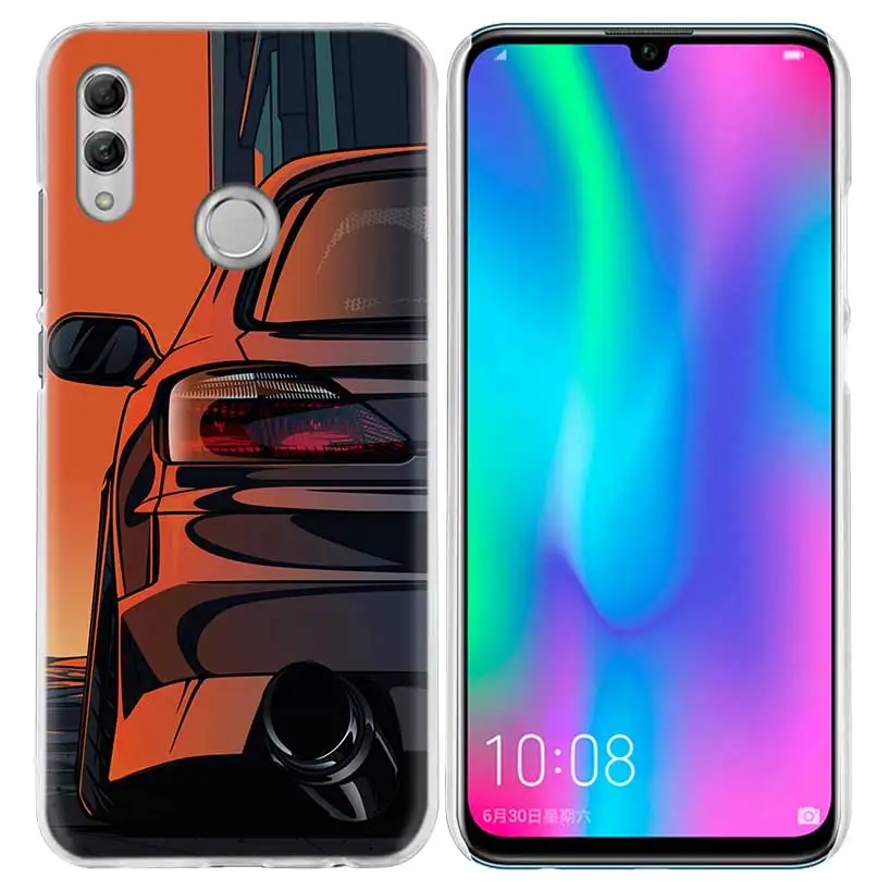 04 Крутой спортивный автомобиль комиксов чехол для huawei Honor 8X Y9 9 10 Lite Play 7C 8C 8S 8A фотоаппаратов моментальной печати 7S 7A Pro V20 20i Y6 Y7 Y5 жесткий чехол из ПК для телефона - Цвет: 04