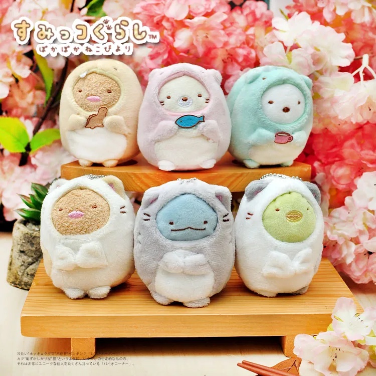 Новое поступление Sumikko Gurashi мультяшная кукла с кошкой платье вырезать угол San-X