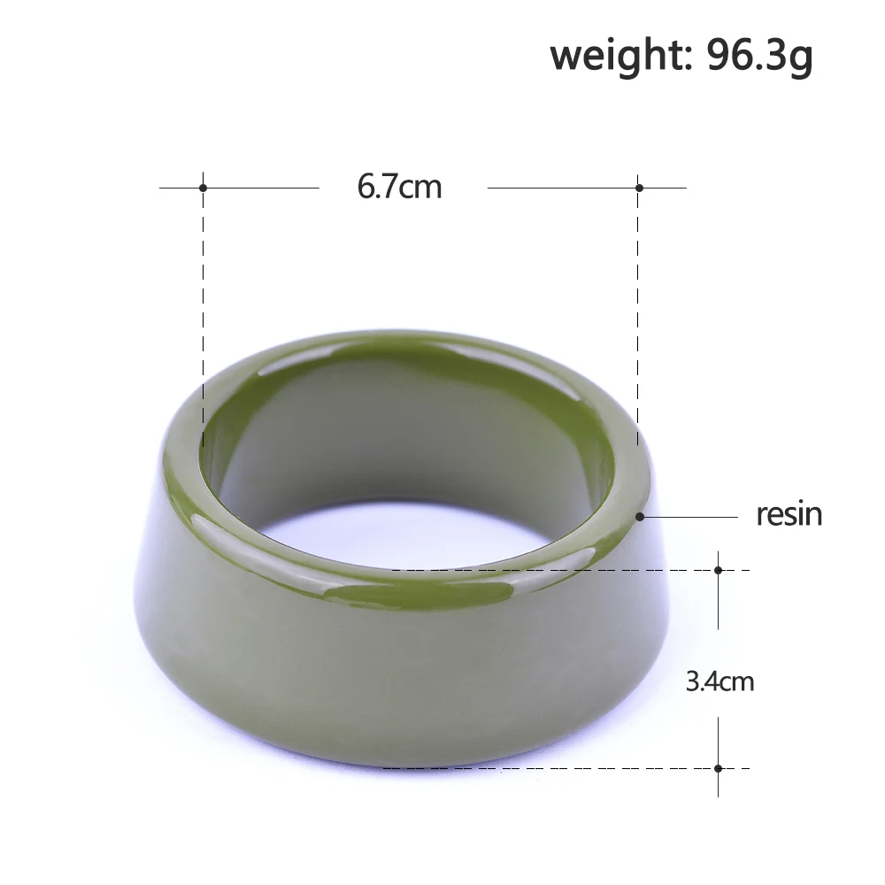 

Top Quality Beautiful Natural Resin Bowl Bangles For Women 2017 Summer Fashion Street Accessories Bijoux