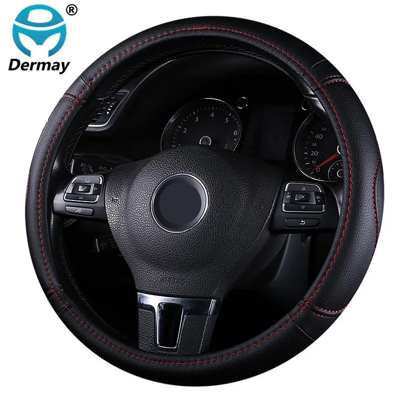 Чехол на руль автомобиля из экокожи 38 см|steering cover|steering wheel coverwheel cover car |