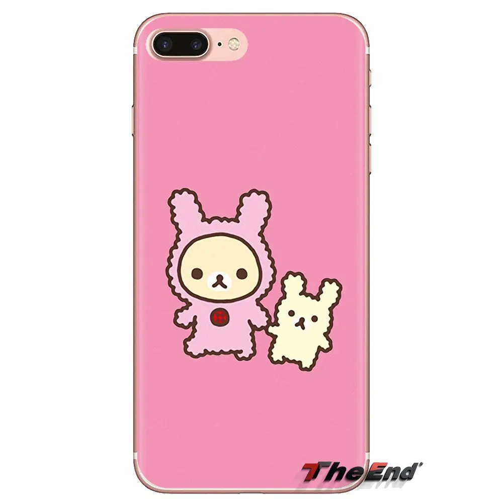 Для Huawei Mate Honor 4C 5C 5X 6X 7 7A 7C 8 9 10 8C 8X 20 Lite Pro мягкие прозрачные чехлы Чехлы Rilakkuma Teddy Relax