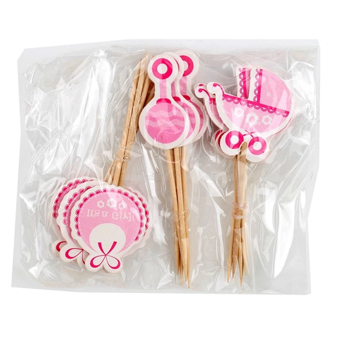 18 шт. Babyshower His a girl boy Cupcake Toppers Baby Shower вечерние украшения принадлежности пол Reveal Oh Baby