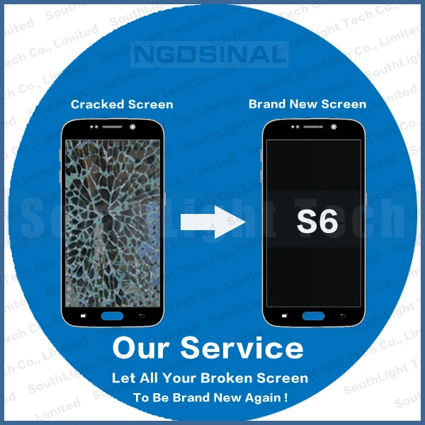 Оригинальный Ремонт для samsung GALAXY S6 ЖК-экран G920 G920F G920FD G920A G920I AMOLED дисплей трещины