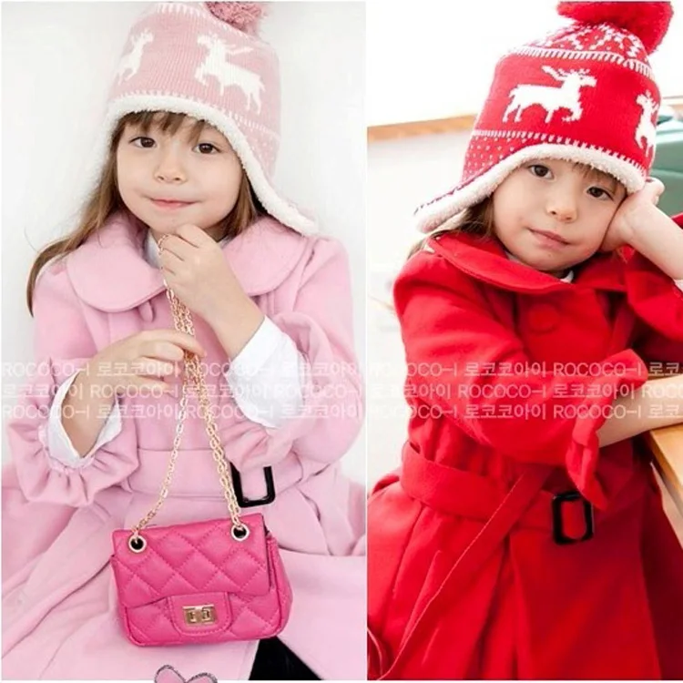 Polyester wool children's aviation russia bomber hats& caps winter hats scarf set chapeau masculino ushanka for baby boys girls