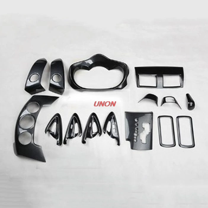 Carbon black 15pcs Подходит для Toyota RAV4 2009-2013 интерьер ремонт углеродного волокна наклейка центральный контроль двери подлокотник Патч автомобильный Стайлинг - Название цвета: Carbon black 15pcs