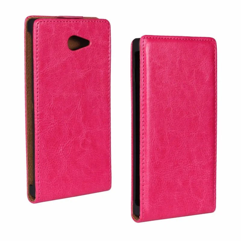 NFH кожаный чехол с узором Crazy Horse для sony M2 Aqua, откидная крышка, силиконовый чехол, кожаный чехол для sony Xperia M 2 S50H D2302