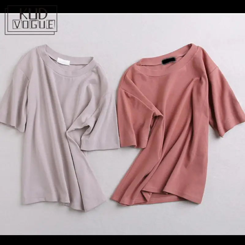 Футболка женская винтажная с о вырезом и коротким рукавом 2019|Футболки| |