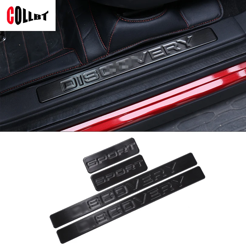 4 шт. накладки для порогов автомобиля из нержавеющей стали для Land Rover Дискавери Спорт аксессуары для стайлинга автомобилей