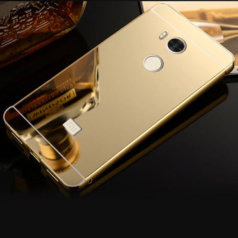 Чехол Xinchentech для xiaomi redmi 4/Redmi 4 Pro роскошный зеркальный металлический чехол + задняя