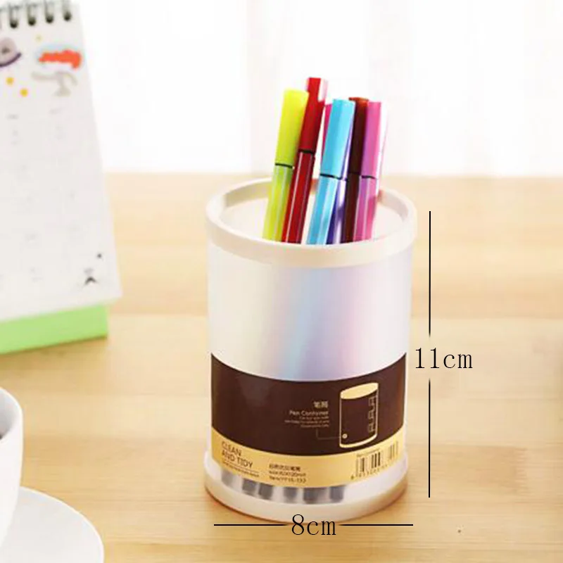 Милые каwaii пластиковые карандашница необычный прозрачный держателя для пера