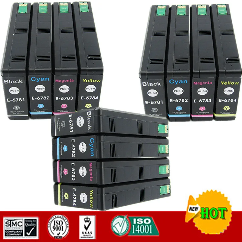 Совместимый картридж с чернилами для T6781 T6784 подходит Epson WP 4011 4091 4511 /4531 Φ и т.