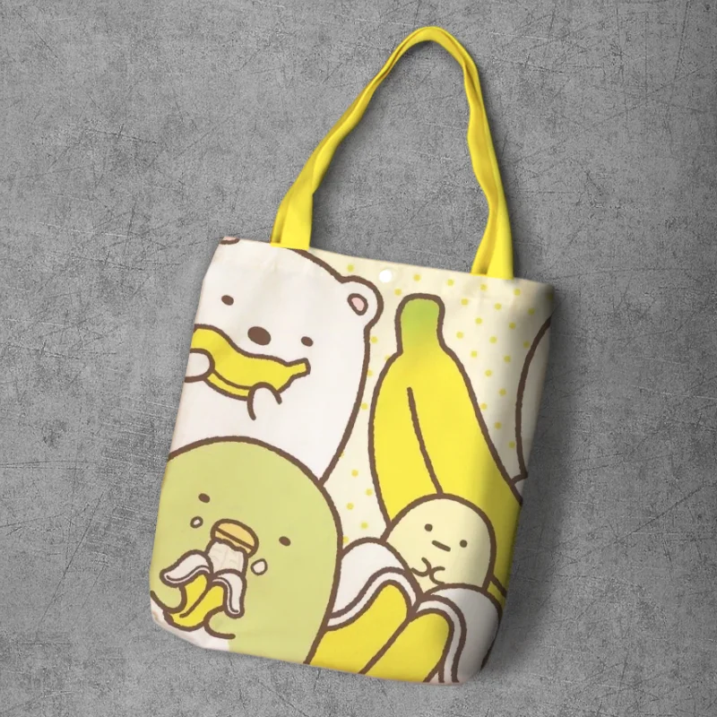 IVYYE Sumikko gurashi, модная, аниме, складная, Холщовая Сумка для покупок, повседневные сумки на плечо, настраиваемая Сумка-тоут, женская, для девочек, Новинка - Цвет: Image Color