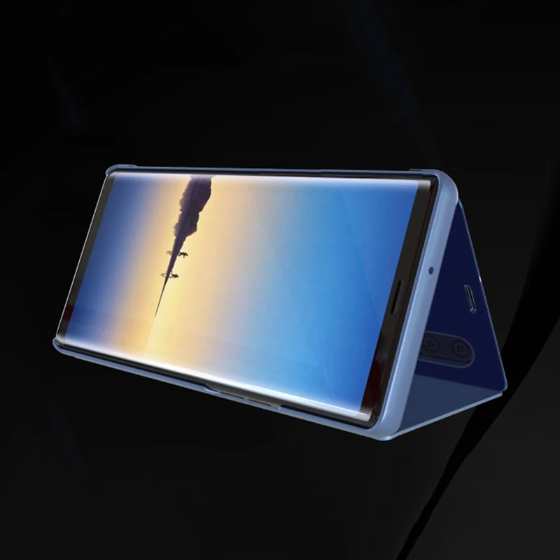 Зеркальный флип-чехол для samsung Galaxy A50 A7 S8 S9 S10 Lite J8 J6 J4 Plus A20 A30 A40 A70 A90 M20 M10 A10 A80 J2 крышка сердечника