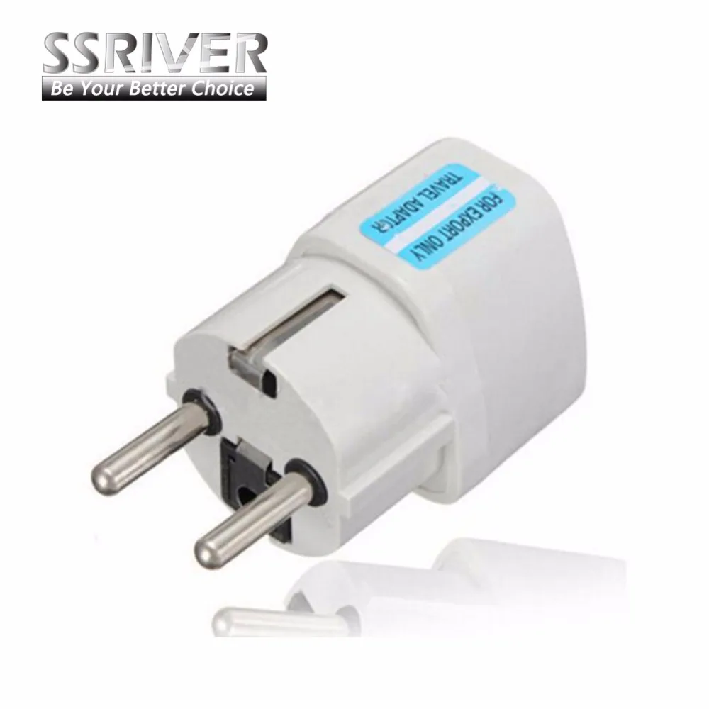 SSRIVER 20PCS/Lot Universal AU UK US to Big EU Euro AC Travel Power Plug Charger Adapter Converter |