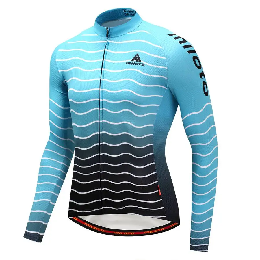 Мужская веломайка Miloto с длинным рукавом дышащая одежда для велоспорта|sleeve cycling