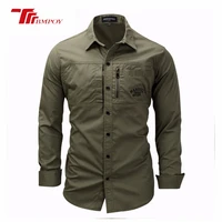 men shirts tactical military shirt autumn summer fitness long sleeve shirt mens cotton shirts casual safari clothes