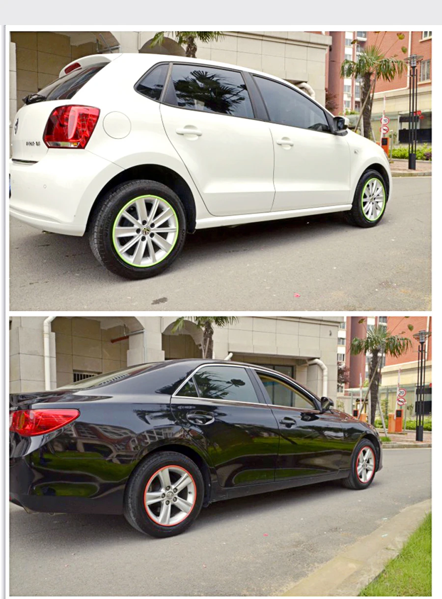 Новинка 9 цветов 8 метров универсальный автомобильный обод сплав защита свода