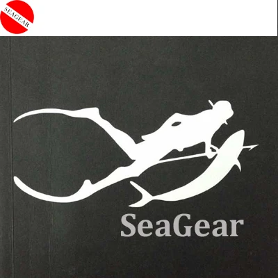 Блестящая наклейка длиной 22 см белые черные красные цвета 3M для подводной