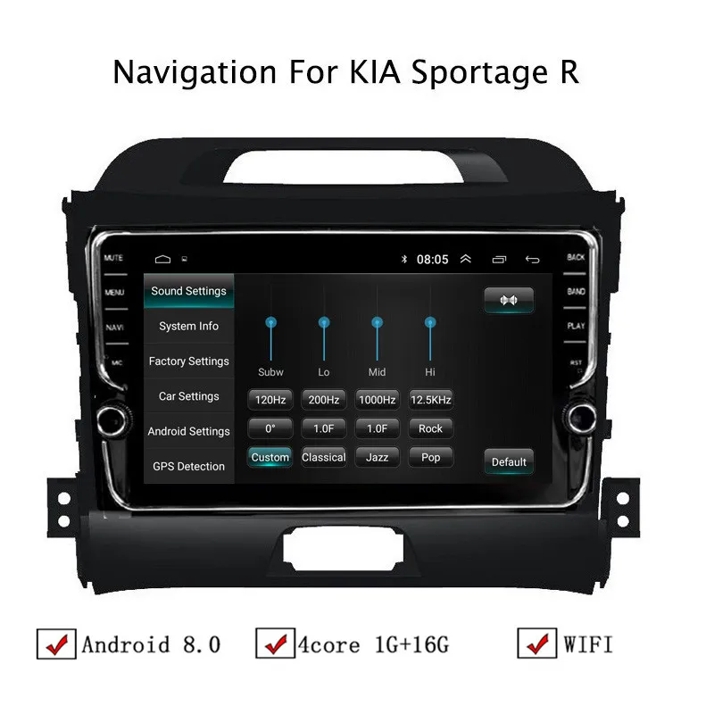 9 &quotAndroid 8 1 автомобильный gps навигатор для Kia Sportage R 2010 2016 Автомагнитола стерео