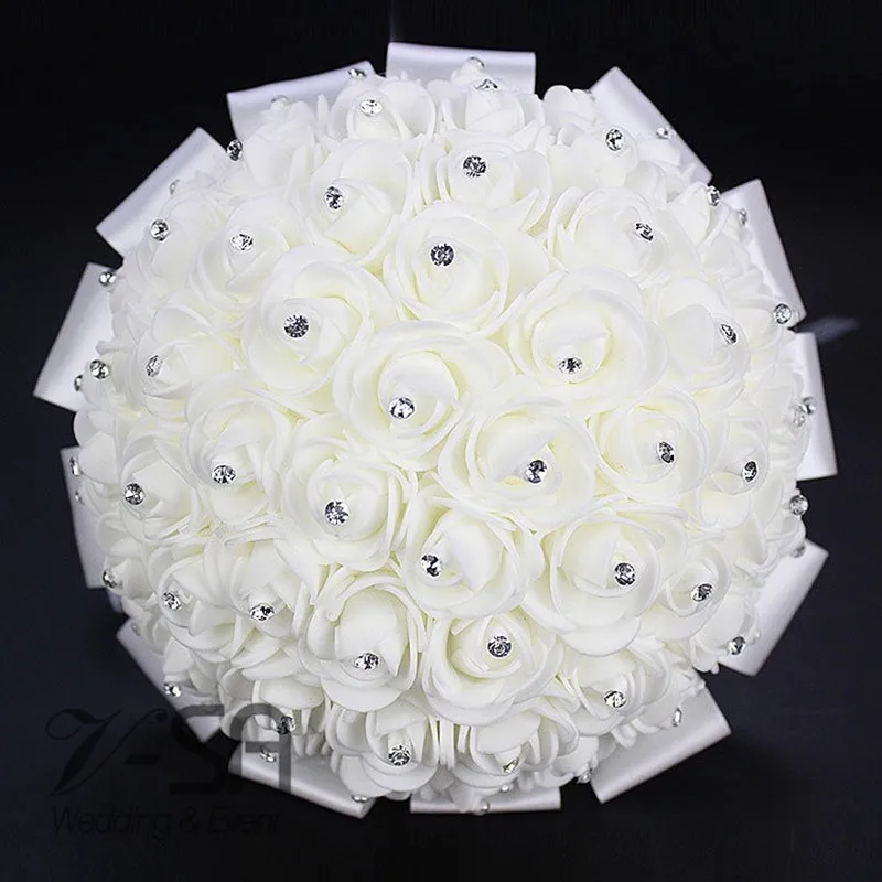 Цветочный свадебный букет потрясающие Искусственные Свадебные букеты с