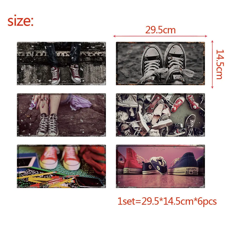 3D популярный Ностальгический постер винтажная спортивная обувь обои