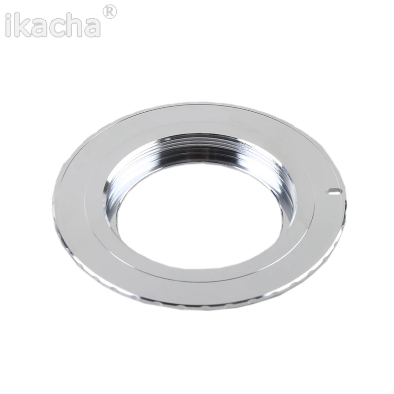 Brass AF Confirm Chip M42 Lens to for Canon EOS Mount Adapter 60D 50D 40D 600D 550D 500D Silver