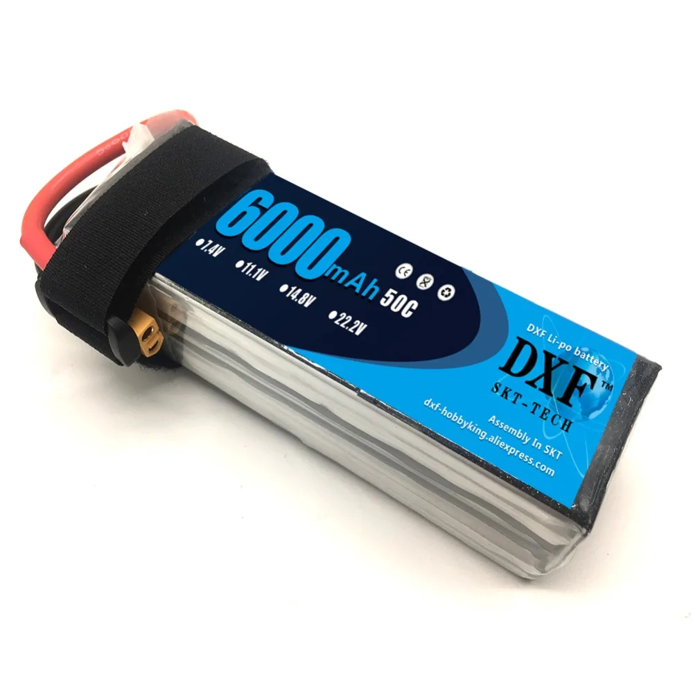 Аккумулятор DXF Lipo 3S 6000 мач 11 1 в упаковка 50C для TRX неограниченная батарея с защитой