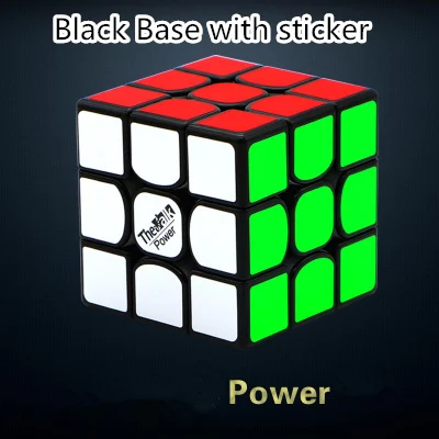 QiYi Valk3 standard/Valk3 power/Valk3 power M Магнитный скоростной кубик-головоломка, профессиональный Забавный кубик, обучающая игрушка для детей - Цвет: power blakc