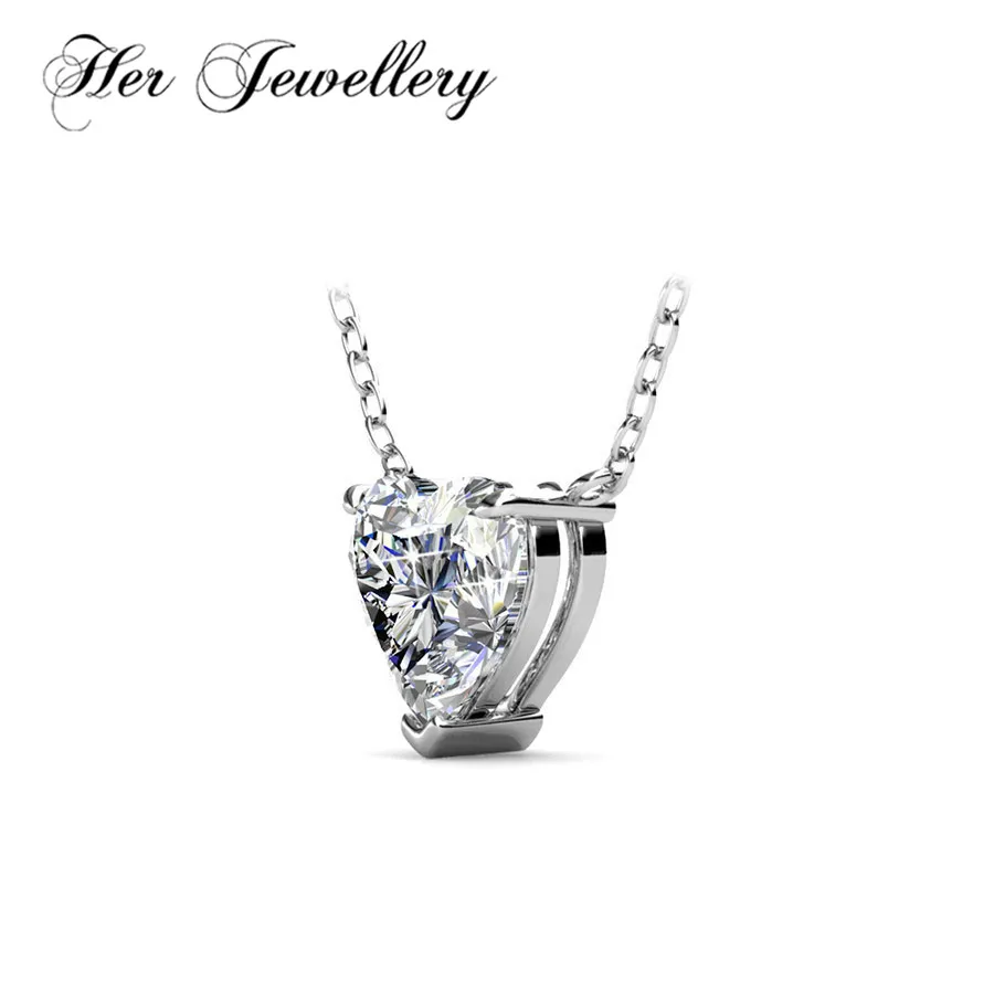 Her Jewellery 2018 women Lovers' jewelry Heart Crystal pendant necklace Made with crystals from Swarovski HP0050 | Украшения и