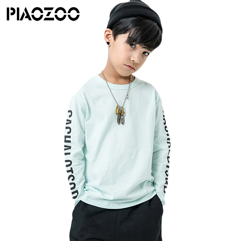 Новинка 2018 года футболки для мальчиков с длинными рукавами мальчиков-подростков