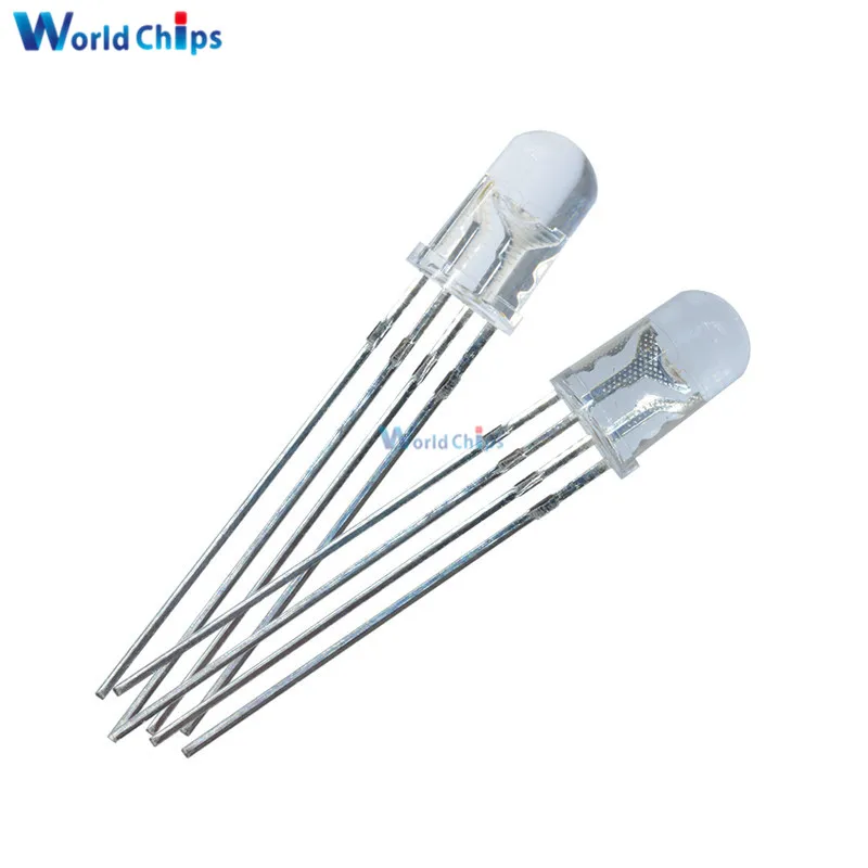 Многоцветная светодиодная лампа 4pin 5 мм RGB 50 шт.|lamp led|diode lightdiode led |