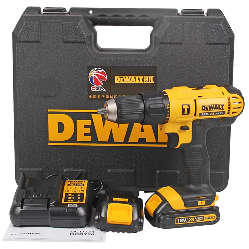 Dewalt18V ударное сверление DCD776 бесщеточная перкуссионная дрель|Электрические