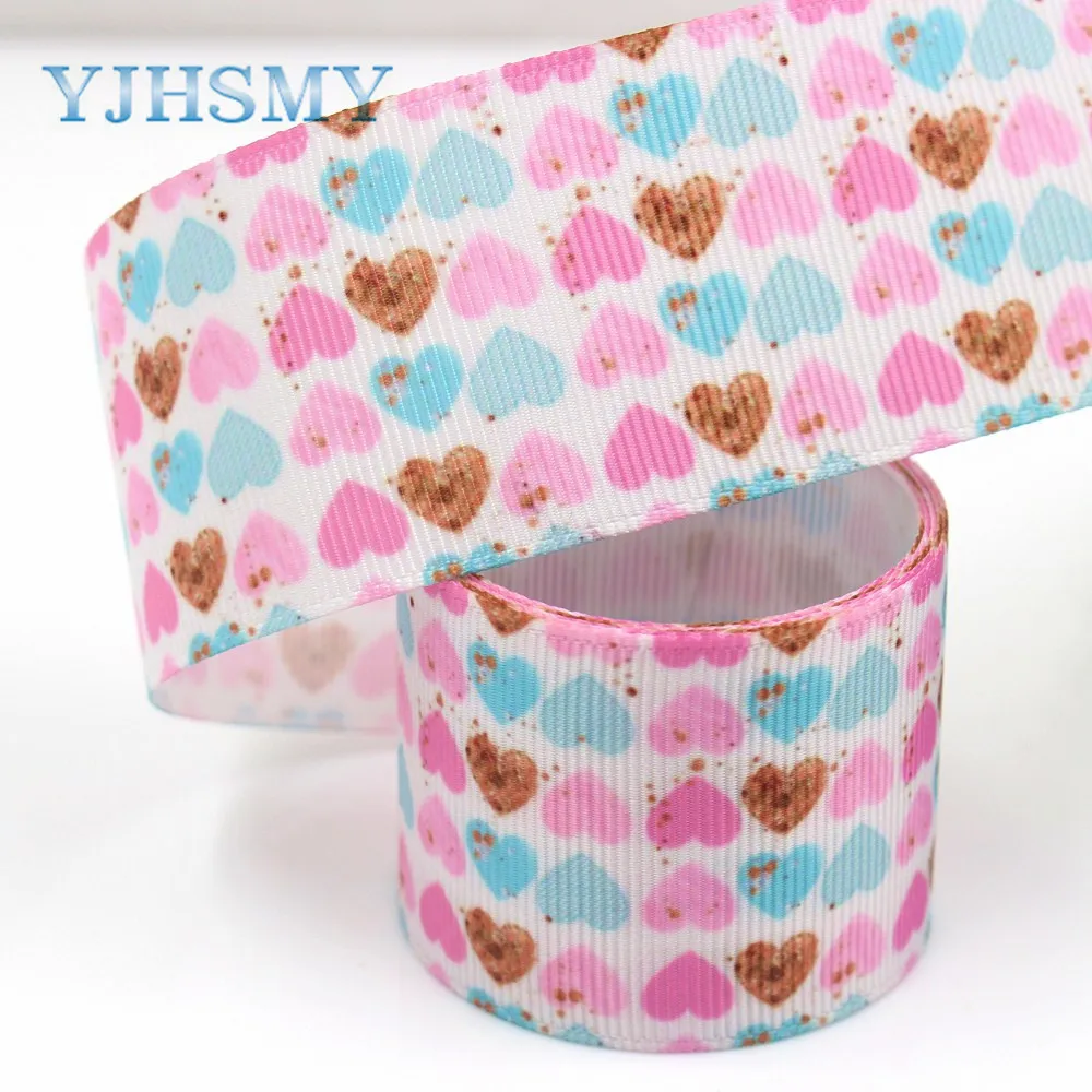 YJHSMY G-18801-749 38 мм 5 ярдов Мультяшные печатные корсажные ленты DIY ручная работа