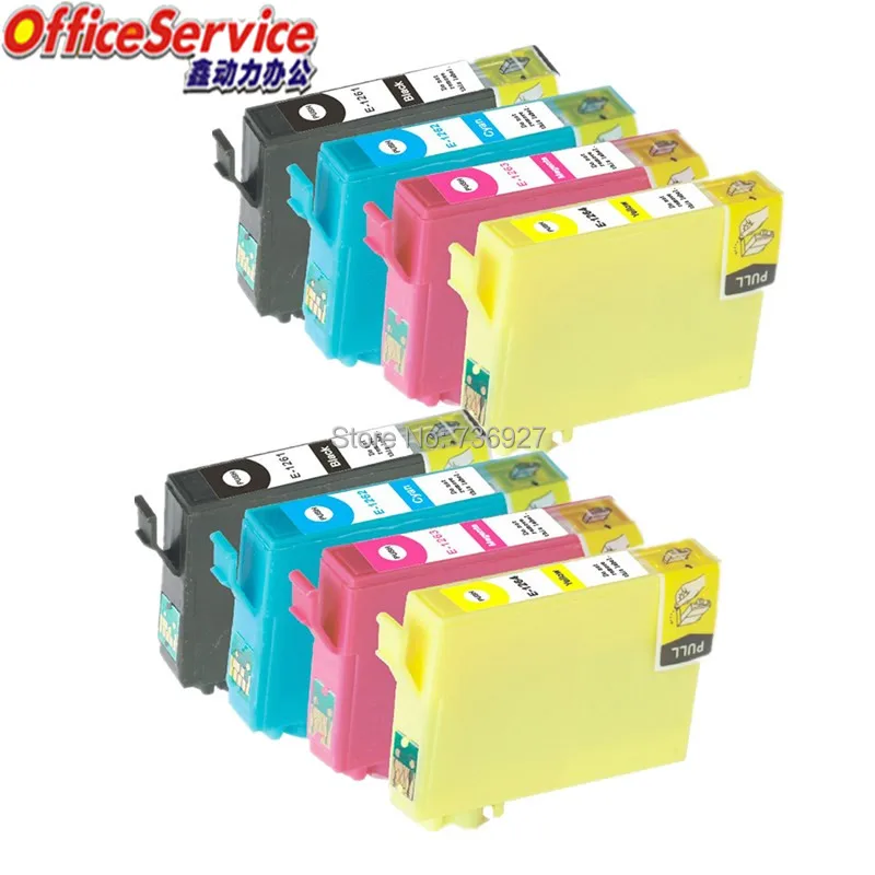 8X T1261 совместимый чернильный картридж для Epson Workforce 520 60 435 545 630 633 stylus NX330 NX430