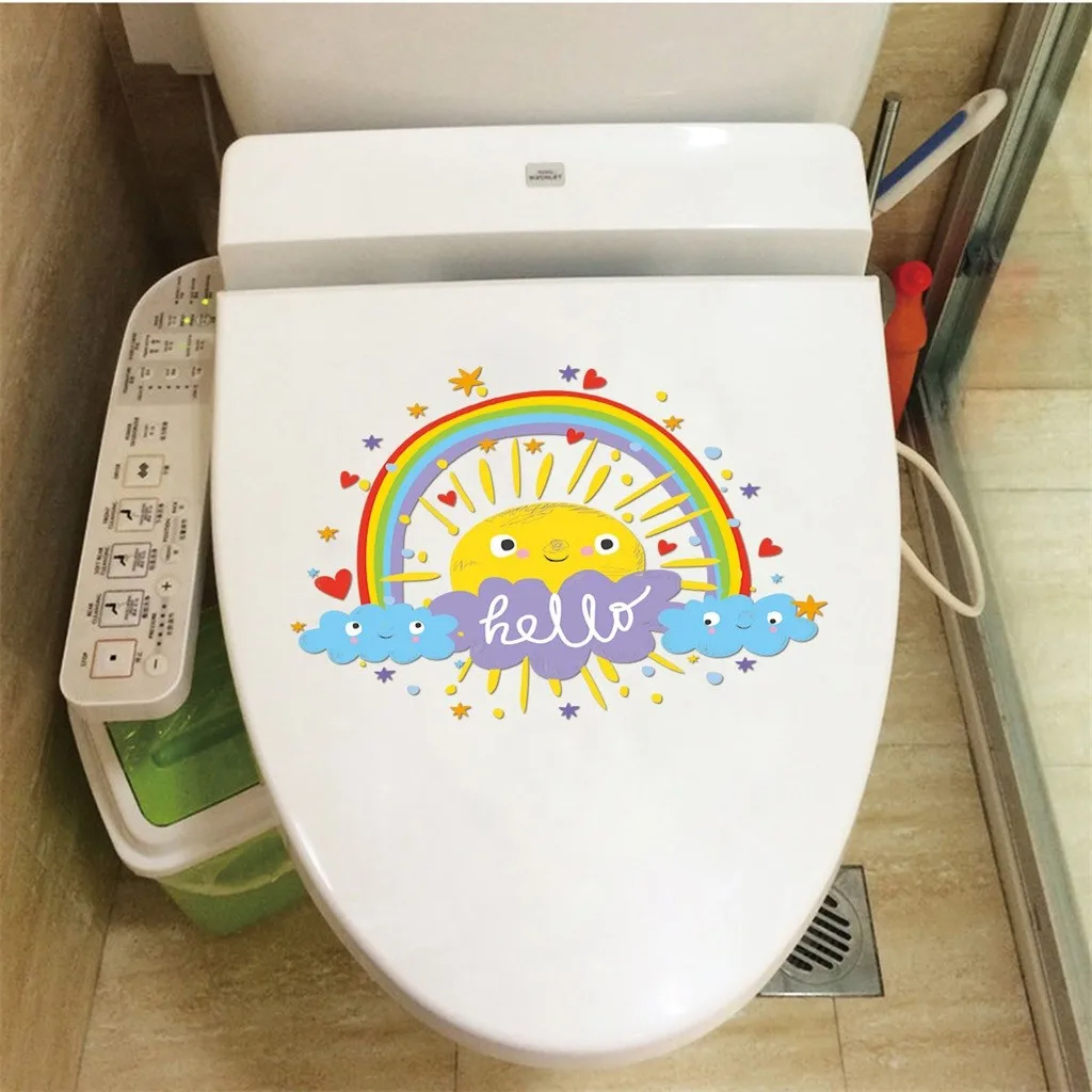 Wall stickers home decoration DIY creative rainbow sun mobile wall decorative window L0426 | Дом и сад