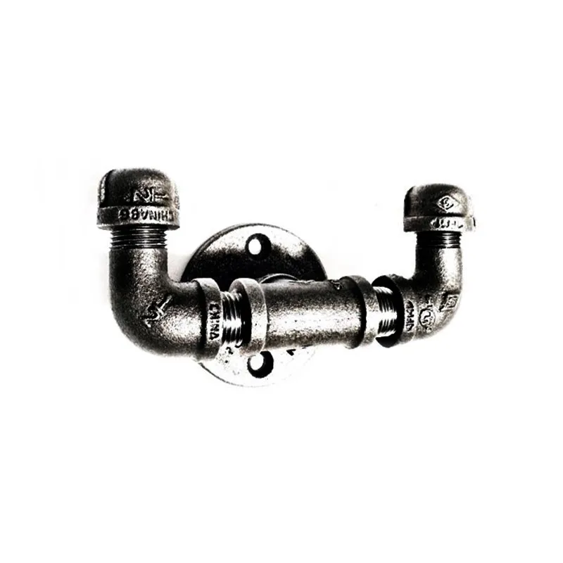 1 шт. крючки для шляп НОВЫЕ антикварные Серебристые черные промышленные труб