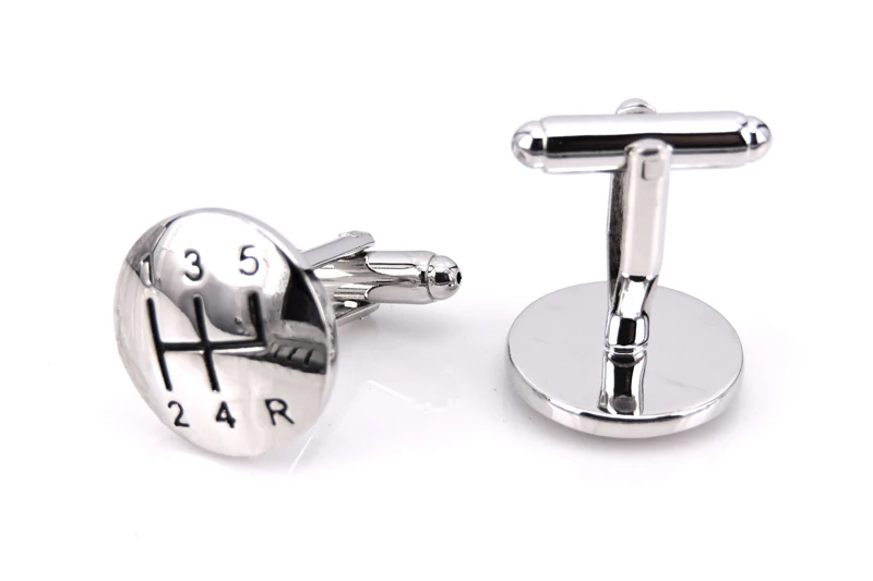 WN высококачественные серебряные запонки из нержавеющей стали с логотипом