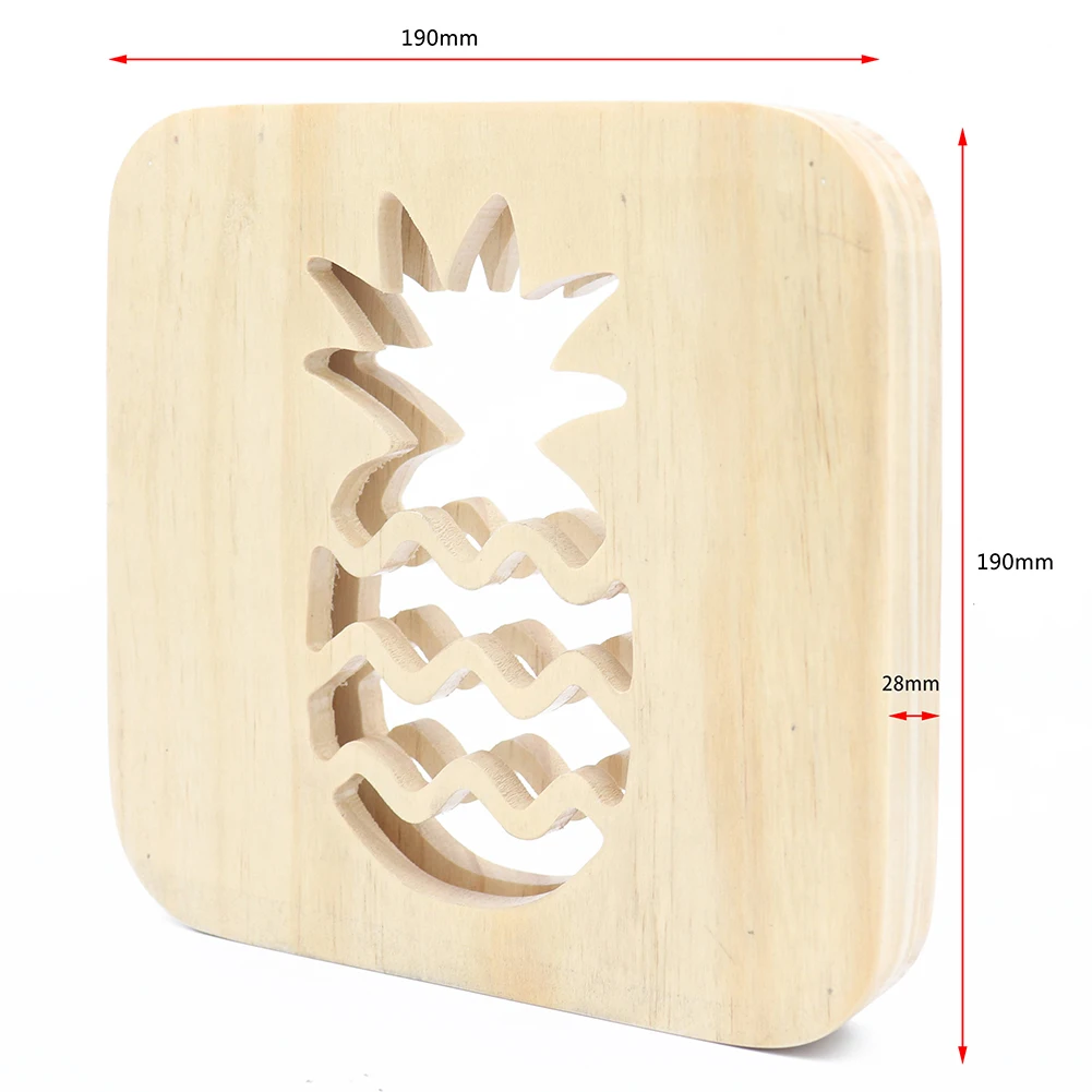 40 # Новинка креативная тонкая работа ананас светодиодный ночник USB