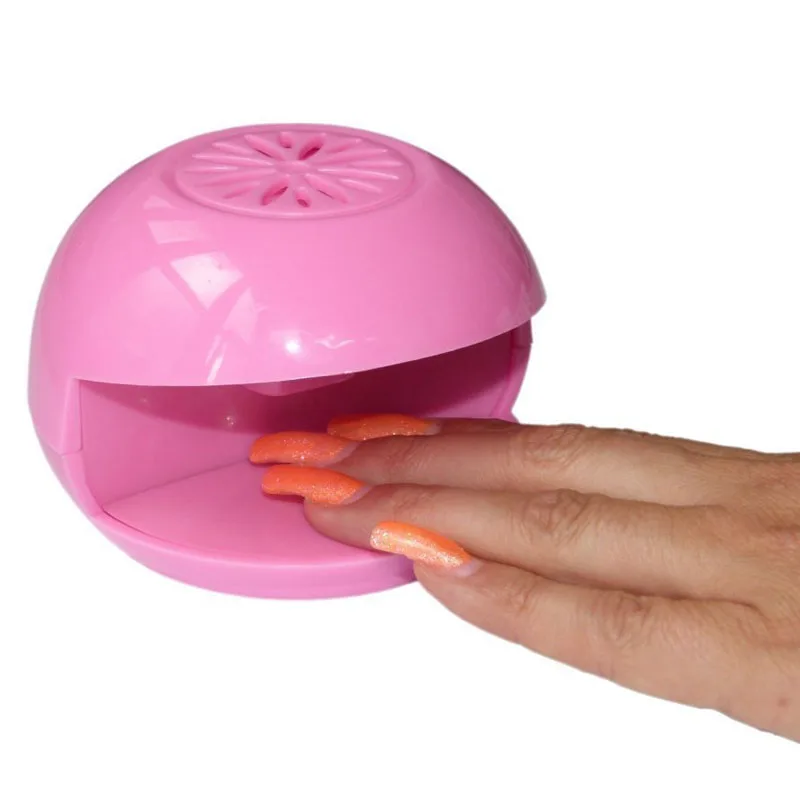 Новая портативная мини-Сушилка для ногтей 2 батареи AA сушилка лака Вентилятор